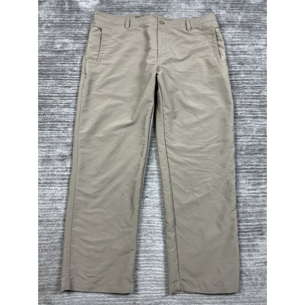 Reel Legends Pants Mens 42x32 Beige Straight Leg Polyester‎ Casual